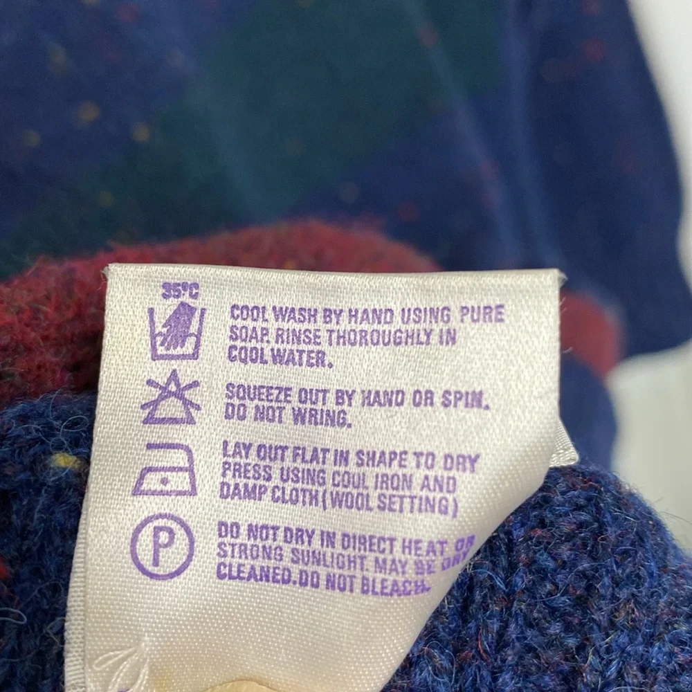 Vintage 90’s  Braemar pullover Sweater for Harrods London! EUC!! Unisex! Size L - Picture 8 of 13